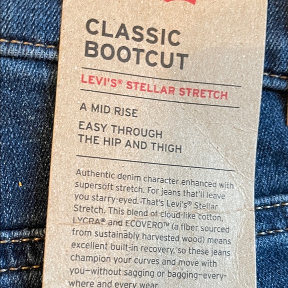 Levi's Women's Bootcut Jeans - Dark Blue 14 short - Picture 2 of 6